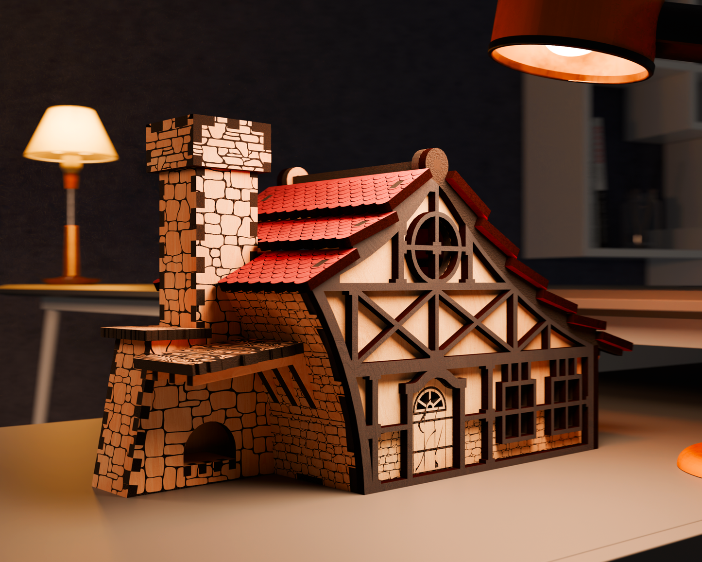 Medieval House (House-Box) Plywood Kit