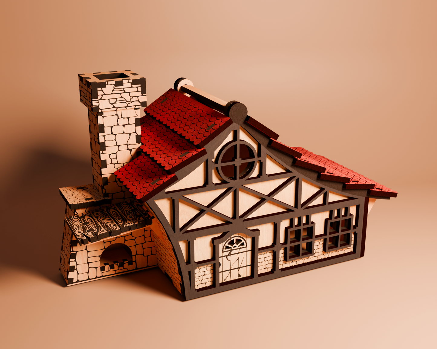 Medieval House (House-Box) Plywood Kit